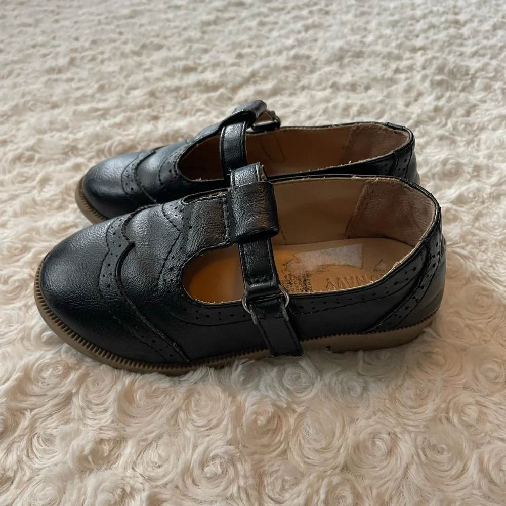 Classic vintage style Mary Jane black leather shoes - Picture 7 of 8